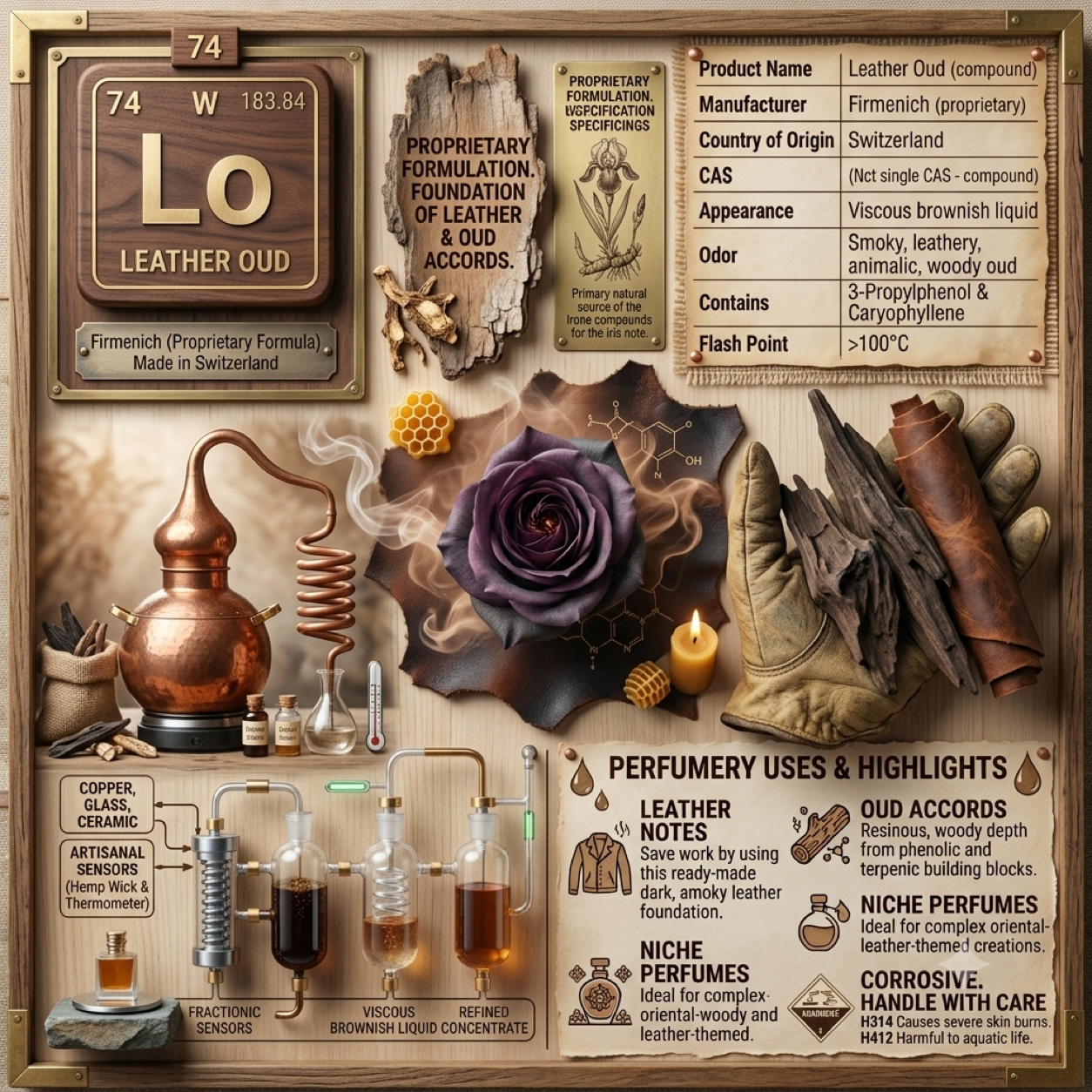 Compuesto de Fragancia Leather Oud - Firmenich